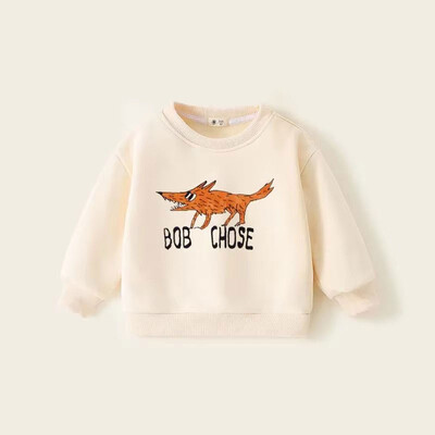 Χειμερινά Παιδικά Φούτερ Plus Velvet Παιδική Πουλόβερ 2024 Ζεστά μπλουζάκια για αγόρια Γελοιογραφία Fleece Φούτερ για μωρά Εξωτερικά ρούχα