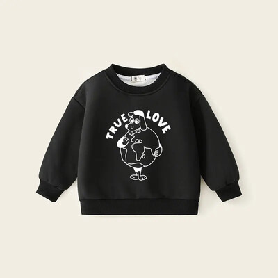 Χειμερινά Παιδικά Φούτερ Plus Velvet Παιδική Πουλόβερ 2024 Ζεστά μπλουζάκια για αγόρια Γελοιογραφία Fleece Φούτερ για μωρά Εξωτερικά ρούχα