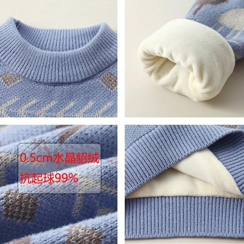 Kūdikių megztiniai kalėdiniai drabužiai žieminiai vaikams berniukai mergaičių drabužiai megztiniai animaciniai filmai ilgomis rankovėmis megzti megztiniai viršutiniai paltai