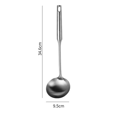 Ilga rankena Kepimo mentele Ryžių šaukštas Nerūdijančio plieno virtuvės reikmenų rinkinys Namų kiaurasamtis Makaronų įrankis Kepimo semtuvas Virtuvės priedai