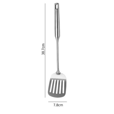 Ilga rankena Kepimo mentele Ryžių šaukštas Nerūdijančio plieno virtuvės reikmenų rinkinys Namų kiaurasamtis Makaronų įrankis Kepimo semtuvas Virtuvės priedai
