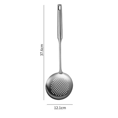 Ilga rankena Kepimo mentele Ryžių šaukštas Nerūdijančio plieno virtuvės reikmenų rinkinys Namų kiaurasamtis Makaronų įrankis Kepimo semtuvas Virtuvės priedai