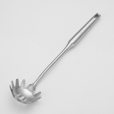 Ilga rankena Kepimo mentele Ryžių šaukštas Nerūdijančio plieno virtuvės reikmenų rinkinys Namų kiaurasamtis Makaronų įrankis Kepimo semtuvas Virtuvės priedai