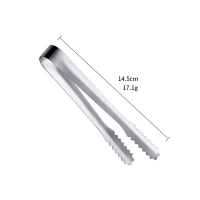 2/4 vnt ledo mini žnyplės auksinės nerūdijančio plieno cukraus gnybtas ledo kubo žnyplės baras Virtuvės priedai Metalinis kepsninės maisto patiekimo segtukas 14,5 cm