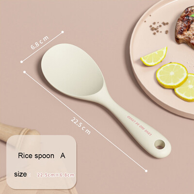 Φτυάρι σιλικόνης ποιότητας τροφίμων Φτυάρι οικιακής σούπας Κουτάλι μαγειρικής αντικολλητικής σπάτουλας Εργαλείο σιλικόνης συμπαγής περιστροφέας