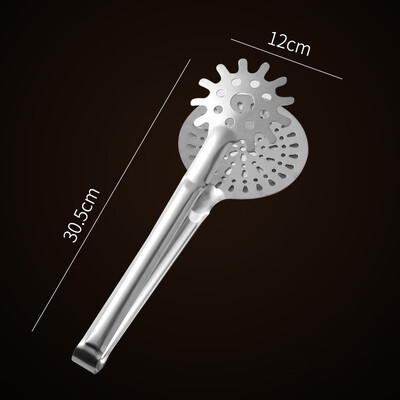 Nerūdijančio plieno kepsninės gnybtas Maisto kepimo žnyplės Daugiafunkcis aliejuje kepamas skimeris savitarnos užkandžiams Virtuvės konditerijos įrankiai