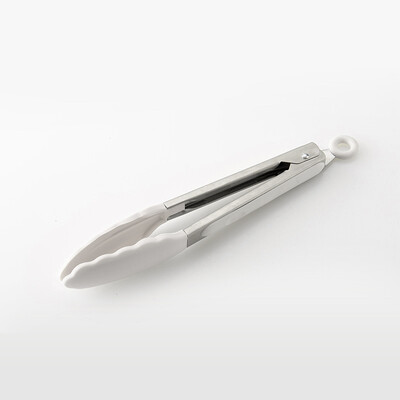 Baltas virtuvės silikoninis virtuvės indų rinkinys, nepridegantis indai su medine rankena Neslystantis kastuvas šaukštas aliejaus teptuku kepimo įrankis