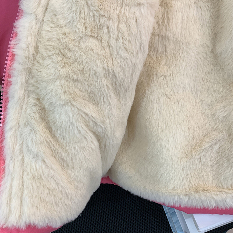 2-10 éves téli lányok kabát szőrme gallér melegen tartás kapucnis cipzáras hercegnő felsőruházat karácsonyi lánykabát új gyerekruhák