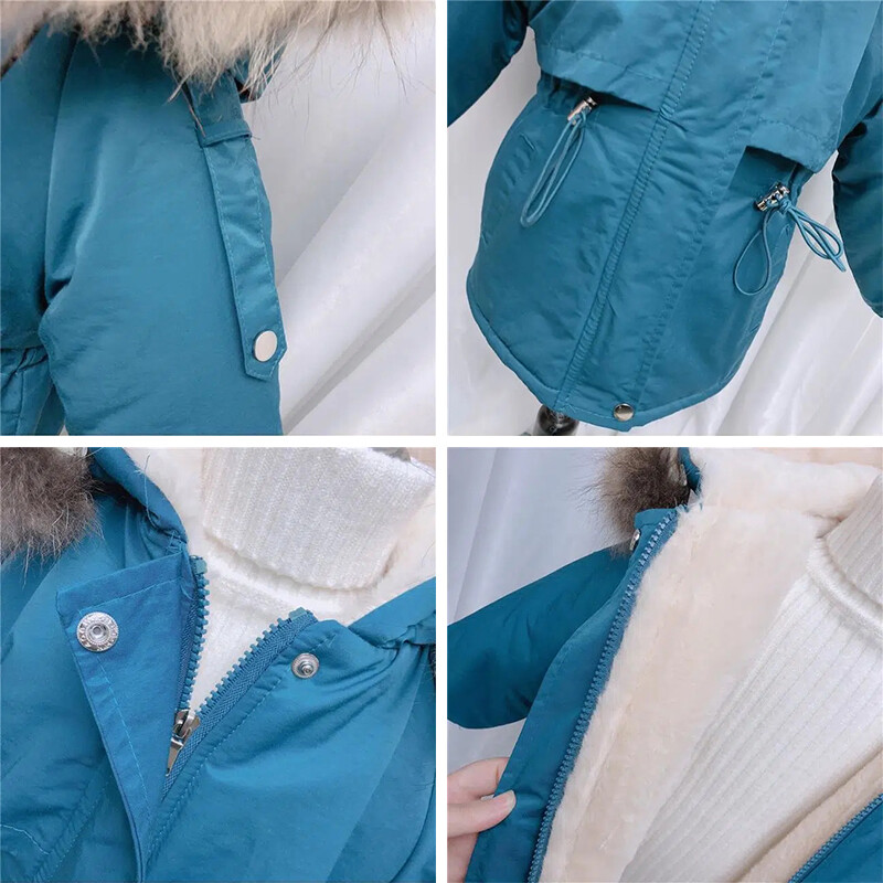 Χειμερινό μωρό παλτό με κουκούλα Plus Velvet Thicken Keep Warm Παιδικό μπουφάν Windbreaker 2 3 4 5 6 7 Years Νέα Παιδικά Ρούχα