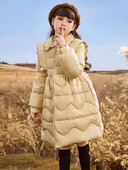 Κορεάτικο στυλ Χειμερινό πουπουλένιο μπουφάν για κορίτσια 2024 Trend Fashion Παλτό με επένδυση Χοντρό ζεστό νεανικό βαμβακερά ρούχα Parka