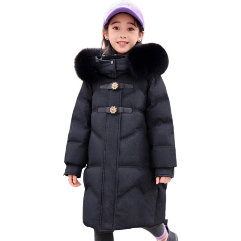 Κοριτσίστικο Παλτό Πανωφόρι Μπουφάν Ανεμοδαρμένο Πανωφόρι 2024 Princess Thicken Χειμώνας Ζεστό Υψηλής Ποιότητας Χριστουγεννιάτικο Δώρο Παιδικό Clo