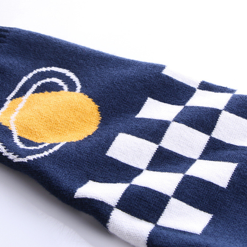 Mezgimas Žieminis vaikiškas megztinis Astronautas berniukui Drabužiai Šilti vilnoniai megztiniai 2-7m vaikams ilgomis rankovėmis Spaceman Rocket megztinis