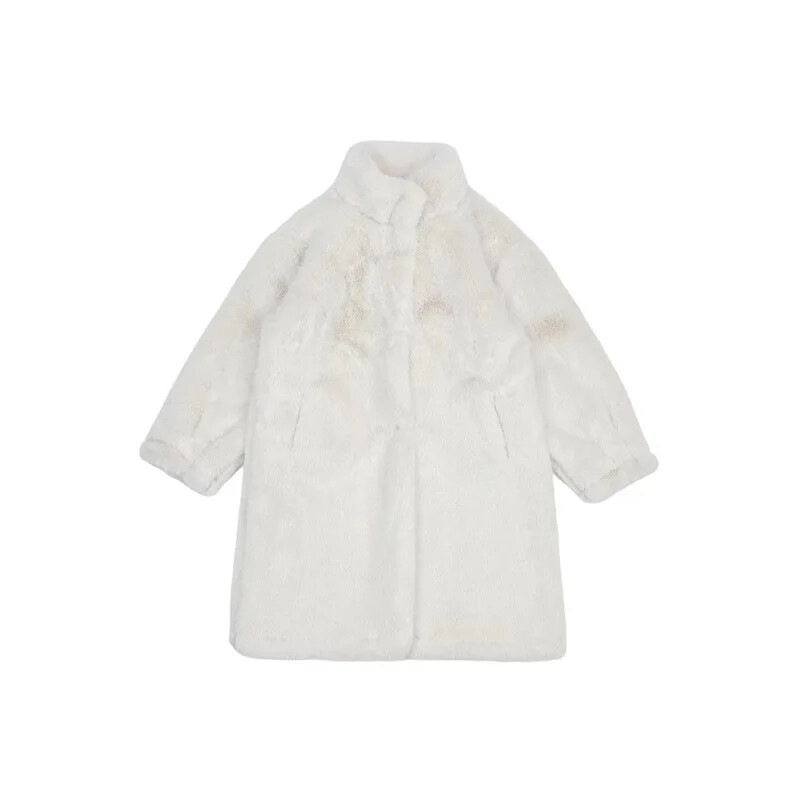 Îmbrăcăminte de iarnă pentru fete Jachetă din nurcă imitație pentru bebeluși Copii Jachetă cardigan Moda Copii Mantocă de blană integrată și îngroșată caldă