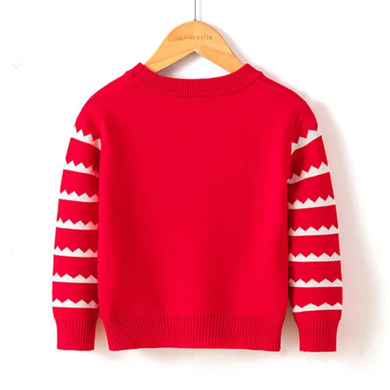 Copii Fete Băieți Pulover tricotat cald de iarnă Costum de petrecere de aniversare de Crăciun Pulovere cu imprimeu de dinozaur Haine casual 1-6 ani