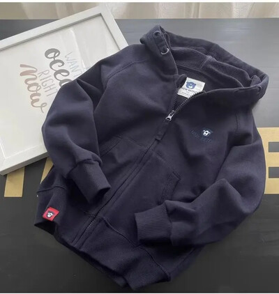 Φθινοπωρινή συλλογή Μπουφάν για αγόρια με κουκούλα Casual φούτερ με φερμουάρ Ζεστό μπλουζάκι για παιδιά Νέα άφιξη Βρεφικά ρούχα