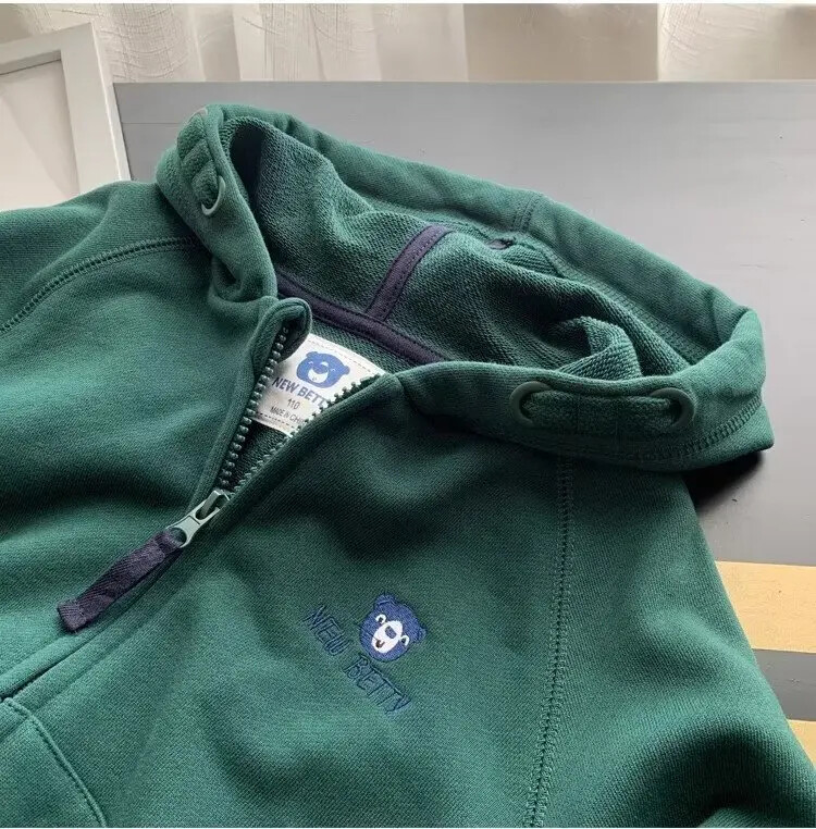 Φθινοπωρινή συλλογή Μπουφάν για αγόρια με κουκούλα Casual φούτερ με φερμουάρ Ζεστό μπλουζάκι για παιδιά Νέα άφιξη Βρεφικά ρούχα