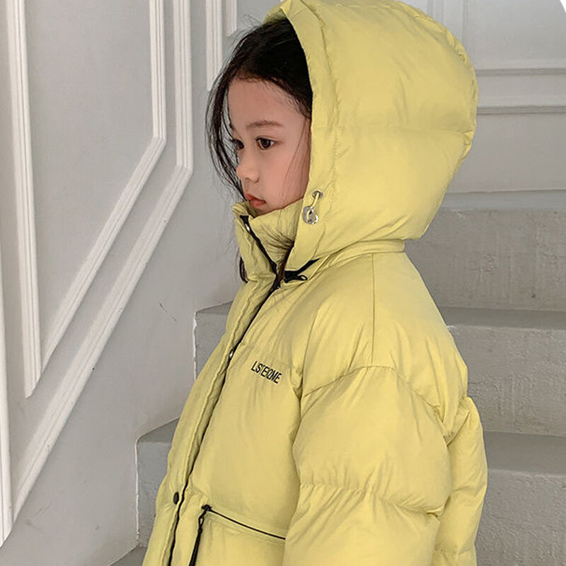 Βαμβακερό μπουφάν για κορίτσια Κοντό χειμωνιάτικο ζεστό χοντρό κουκούλα Παιδικά ρούχα Βρεφικά ρούχα 5-12 ετών Παιδικά παλτό CH415