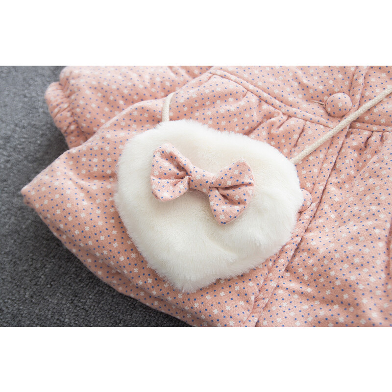 Ziemas meiteņu jakas Plus samta bieza jaka meitenēm mēteļi gudri apdrukas bērnu virsdrēbes ar kapuci 1 2 3 4 5 gadu bērnu sniega apģērbs