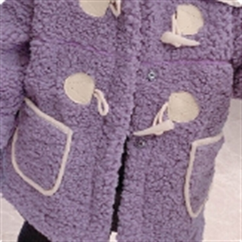 Παλτό για κορίτσια, φθινοπωρινό και χειμώνα νέο ζεστό και μοντέρνο μάλλινο πουλόβερ, παιδικό κοριτσίστικο χοντρό αρνί γούνινο παλτό, γυναίκες