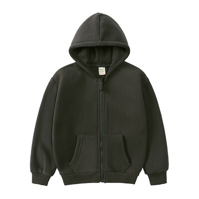 Παιδικά χειμωνιάτικα εξωτερικά ενδύματα fleece Φούτερ με ζεστό χοντρό φερμουάρ για αγόρια Casual αθλητικά μπλουζάκια για κορίτσια 2-12 ετών Σχολική μπλούζα