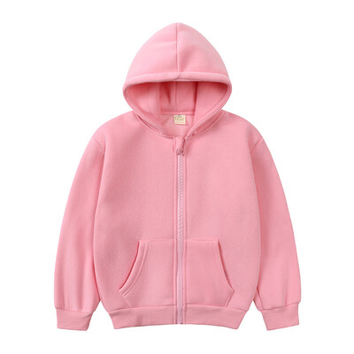 Παιδικά χειμωνιάτικα εξωτερικά ενδύματα fleece Φούτερ με ζεστό χοντρό φερμουάρ για αγόρια Casual αθλητικά μπλουζάκια για κορίτσια 2-12 ετών Σχολική μπλούζα