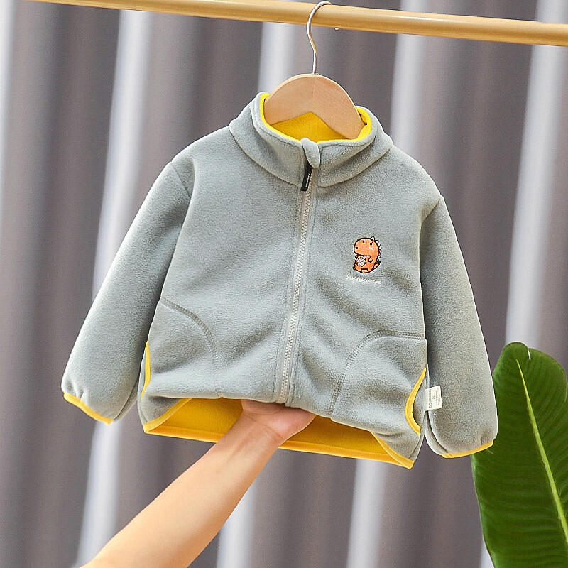 Nauji rudens žiemos kūdikių drabužiai mergaičių drabužiai berniukų drabužiai vaikiška striukė Vaikams sustorėjęs paltas, laisvalaikio kostiumas kūdikiams, sportinė apranga