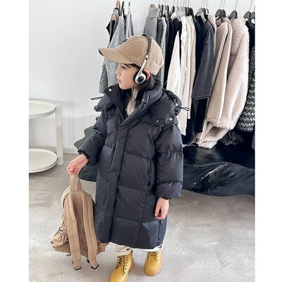 Parka Snowsuit 3-9 ετών Παιδικό Χειμερινό Ζεστό Μπουφάν για Κορίτσια Παλτό Μόδα με μακριά κουκούλα Παιδικά Εξωτερικά ενδύματα Παιδικά ρούχα για κορίτσια