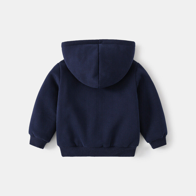 Zēnu ikdienišķa multfilma ar izšūtu džemperu jaka ar rāvējslēdzēju ar kapuci rudens garām piedurknēm ar flīsu oderi bērniem no 2 līdz 7 gadiem