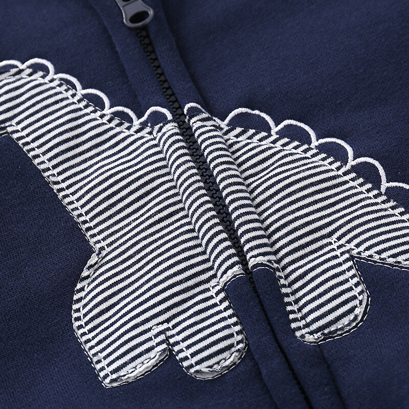 Zēnu ikdienišķa multfilma ar izšūtu džemperu jaka ar rāvējslēdzēju ar kapuci rudens garām piedurknēm ar flīsu oderi bērniem no 2 līdz 7 gadiem