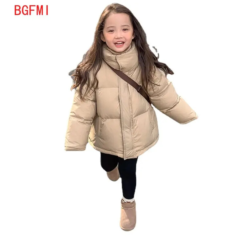 Korėjos vaikų viršutiniai drabužiai 2024 m. mergaičių žieminiai paltai Vaikiški paminkštinimai žieminė striukė vaikiški drabužiai mažoms mergaitėms, stori šilti