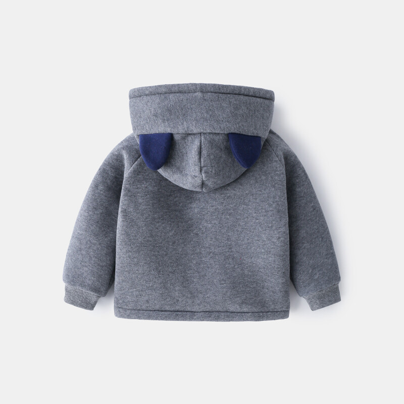 Zēnu ikdienišķa multfilma, izšūta rāvējslēdzēja jaka, kapuces ar garām piedurknēm ar flīsa oderi, biezs džemperis ar kapuci bērniem vecumā no 2 līdz 7 gadiem