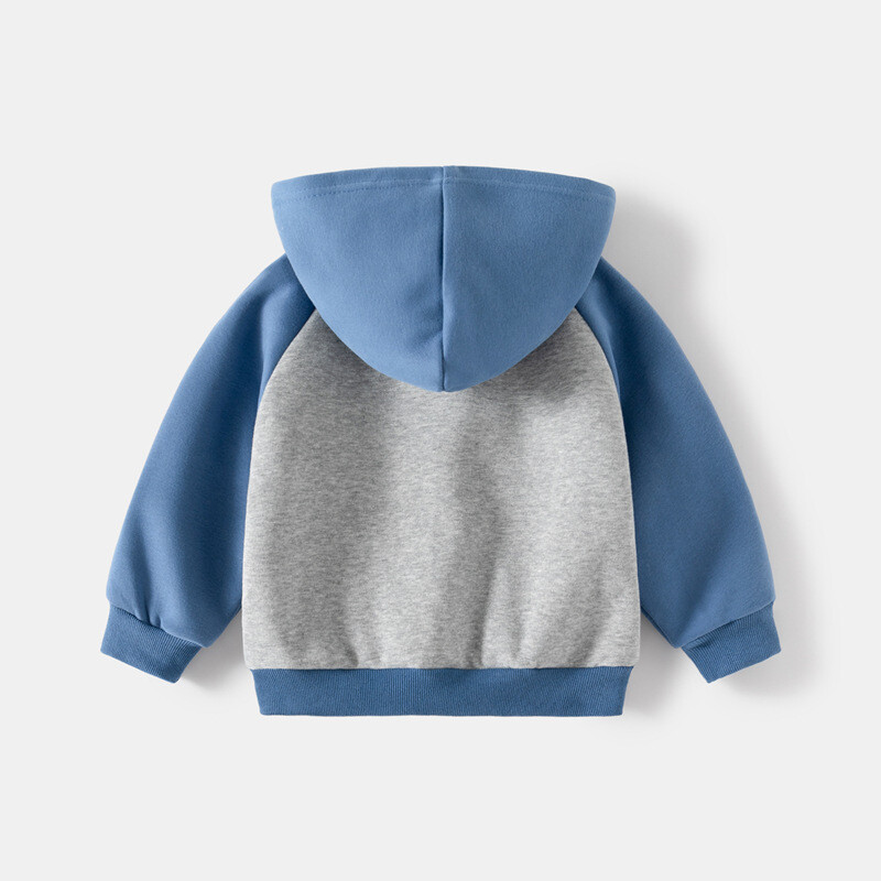 2024 m. rudens kūdikių berniukų paltas su užtrauktuku Medvilninis ilgomis rankovėmis surištas vaikų berniukų viršutiniai drabužiai Laisvi animacinių filmų dinozaurų vaikiška striukė berniukui