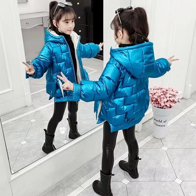 Žieminė striukė mergaitėms, paltas paaugliams, vaikiškas, parkas, sniego kostiumas, madinga šviesi, vandeniui atspari viršutiniai drabužiai vaikams nuo 4 iki 14 metų