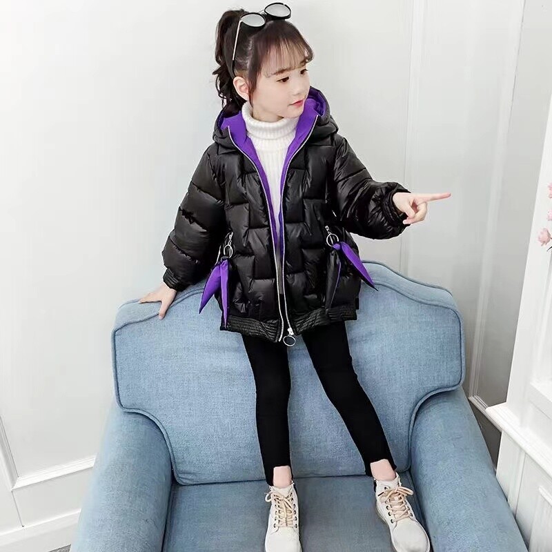 Žieminė striukė mergaitėms, paltas paaugliams, vaikiškas, parkas, sniego kostiumas, madinga šviesi, vandeniui atspari viršutiniai drabužiai vaikams nuo 4 iki 14 metų