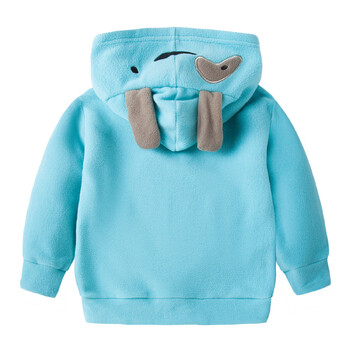 Mudkingdom Girls Boys Fleece Jacket Παιδικά κουκούλα με φερμουάρ Χαριτωμένο παλτό ζώων για παιδιά για παιδιά Χειμερινά ρούχα Φθινοπωρινά ρούχα