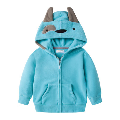 Mudkingdom Girls Boys Fleece Jacket Παιδικά κουκούλα με φερμουάρ Χαριτωμένο παλτό ζώων για παιδιά για παιδιά Χειμερινά ρούχα Φθινοπωρινά ρούχα