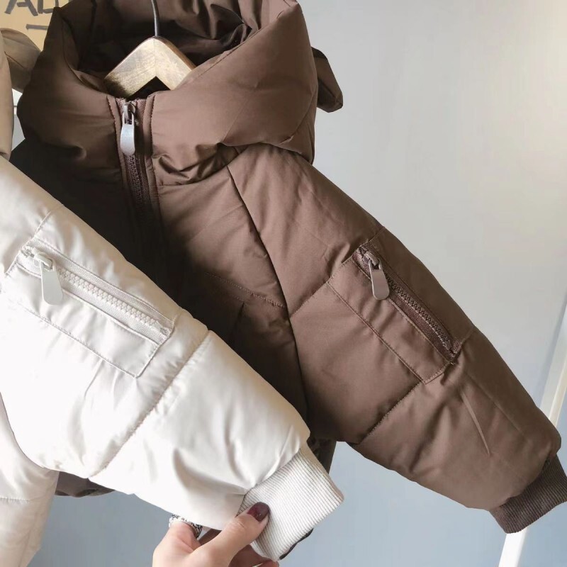 Χειμερινό μπουφάν Παιδικά ρούχα για κορίτσια Παιδικό πουπουλένιο μπουφάν για αγόρια Κορεάτικο παλτό με ζεστή κουκούλα 1-5 ετών