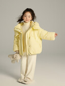 Îmbrăcăminte de iarnă Îmbrăcăminte exterioară pentru copii Fete Mantoane 2024 Nou stil Copii Scurt Moda Gros Copii Mari Puf Jachetă din bumbac CH438