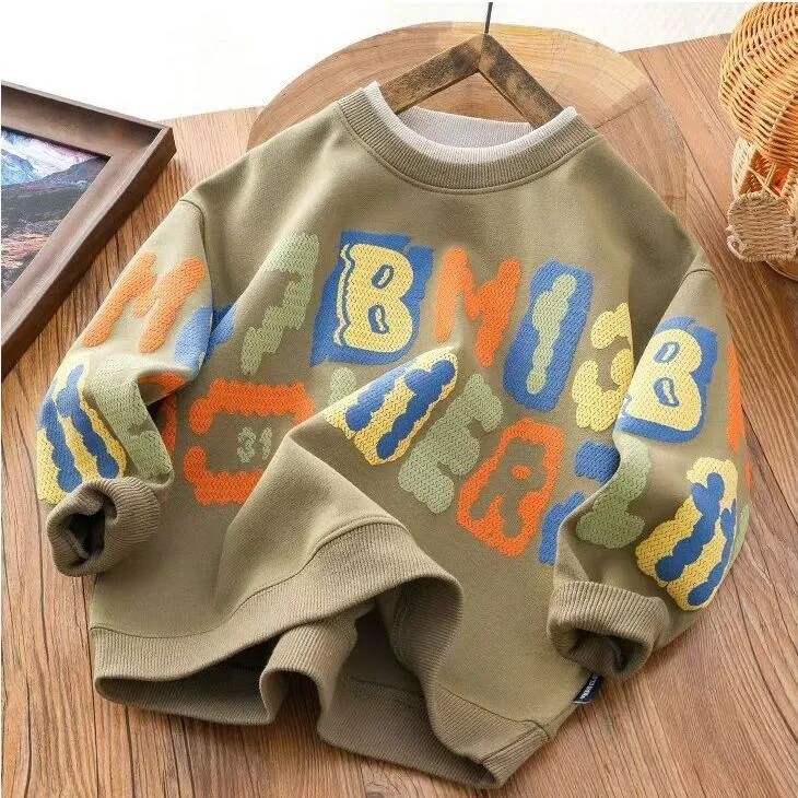 Berniukų megztiniai Rudens žiemos palaidinės vaikams Ilgomis rankovėmis Vaikiški megztiniai Mokykliniai paaugliams Viršutiniai drabužiai Kūdikių Apranga Drabužiai