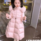 Κοριτσίστικο Παλτό Πανωφόρι Μπουφάν Ανεμοδαρμένο 2024 Ροζ Χειμώνα Φθινόπωρο Ζεστό Βαμβακερό Χριστουγεννιάτικο Δώρο Παιδικά Ρούχα