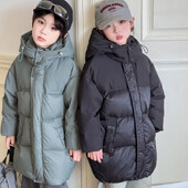 Παιδικό τζάκετ Σχολική στολή Χοντρό πουπουλένιο μπουφάν Χειμερινά ρούχα για κορίτσια Παλτό Χειμερινό μπουφάν για αγόρι Παιδικά κορυφαία πανωφόρια