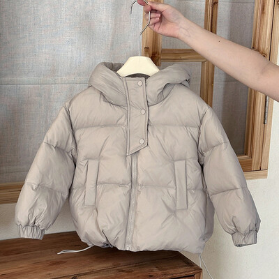 2024 Παιδικό πουπουλένιο μπουφάν για αγόρια Ρούχα με κουκούλα Παιδικά χειμωνιάτικα παλτό για κορίτσια Εξωτερικά ρούχα για μωρά φθινοπωρινά