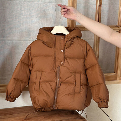 2024 Παιδικό πουπουλένιο μπουφάν για αγόρια Ρούχα με κουκούλα Παιδικά χειμωνιάτικα παλτό για κορίτσια Εξωτερικά ρούχα για μωρά φθινοπωρινά