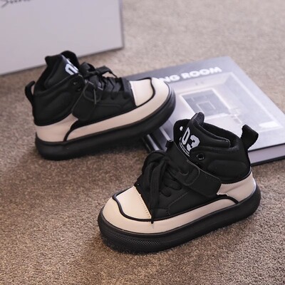 Παιδικά καθημερινά αθλητικά παπούτσια για κορίτσια βελούδινα ζεστά παπούτσια τρεξίματος για περπάτημα Μόδα χοντροκομμένα PU δερμάτινα βαμβακερά παπούτσια Παιδικά αθλητικά παπούτσια για τρέξιμο