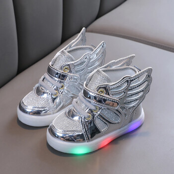 Παιδικά Sneakers Baby Girls Toddler Glowing Sneakers with Light Girls Sports Shoes Μέγεθος 21-30 LED Light Παιδικά παπούτσια casual