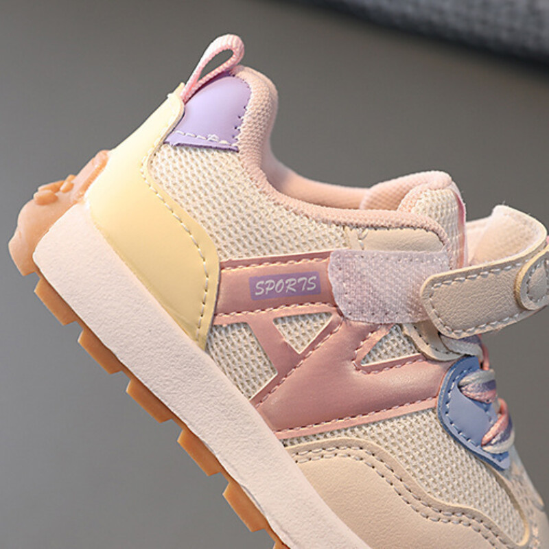 Dydis 21-30 Batai kūdikiams berniukams Mergaitėms Orui pralaidus tinklelis Little Kids Laisvalaikiai sportbačiai Neslystantys vaikiški sportiniai bateliai tenisas