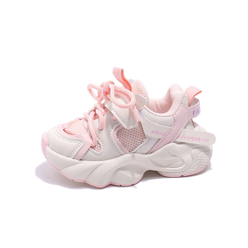 Lengvi sportbačiai vaikams, 2024 m., naujai išleisti lanką prilaikantys stambūs sportbačiai mergaitėms, mažiems berniukams, bėgimo bateliai H03012