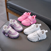 Μόδα παιδικά αθλητικά παπούτσια για αγόρια, κορίτσια, αναπνεύσιμο πλέγμα αέρα με γάντζο και βρόχο 2024, ζεστή άνοιξη, φθινόπωρο, παιδικά αθλητικά παπούτσια για τρέξιμο