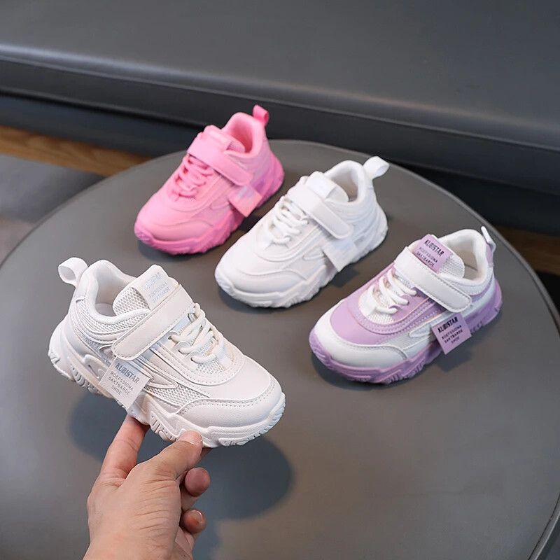Μόδα παιδικά αθλητικά παπούτσια για αγόρια, κορίτσια, αναπνεύσιμο πλέγμα αέρα με γάντζο και βρόχο 2024, ζεστή άνοιξη, φθινόπωρο, παιδικά αθλητικά παπούτσια για τρέξιμο