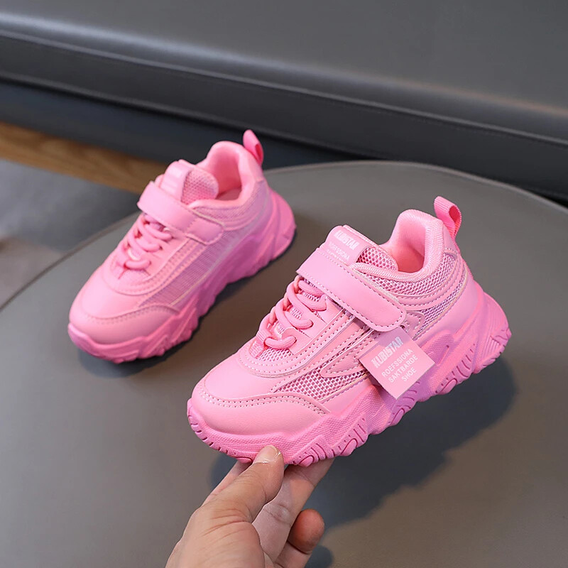 Μόδα παιδικά αθλητικά παπούτσια για αγόρια, κορίτσια, αναπνεύσιμο πλέγμα αέρα με γάντζο και βρόχο 2024, ζεστή άνοιξη, φθινόπωρο, παιδικά αθλητικά παπούτσια για τρέξιμο